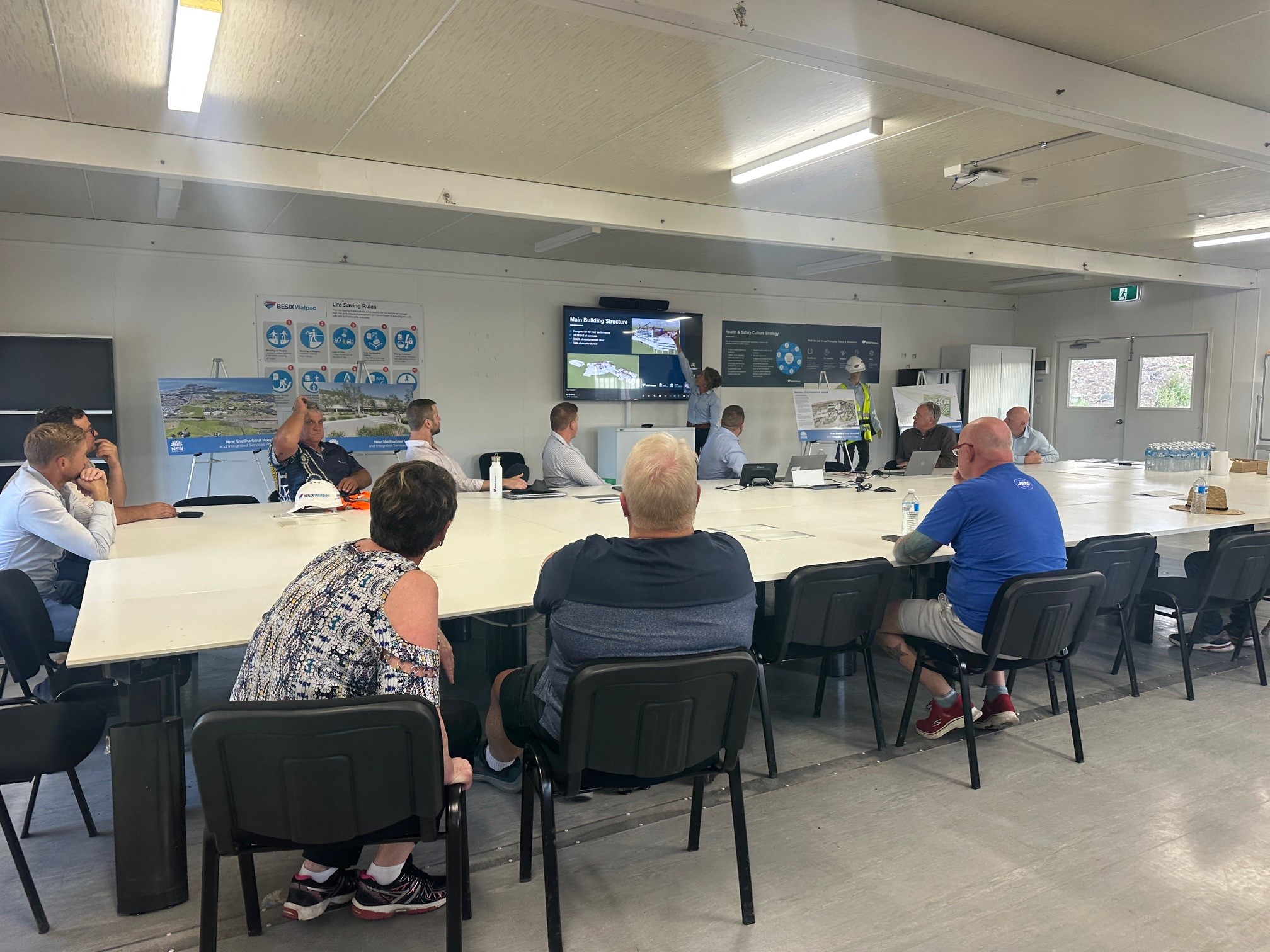 Residents learn more about the progress of new Shellharbour Hospital